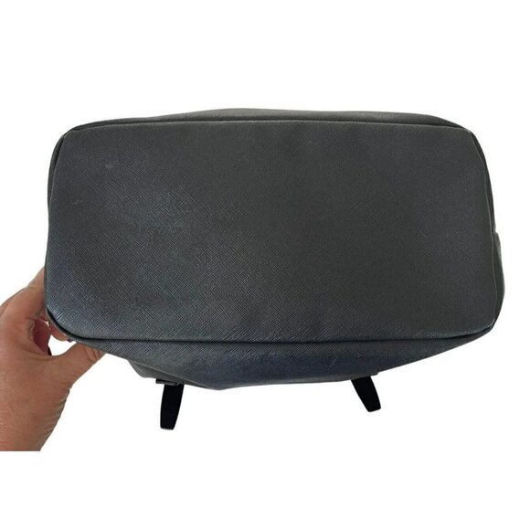 Tumi Villa Black Saffiano Leather Lock Front Tote Bag 73127D2 - Picture 5 of 12